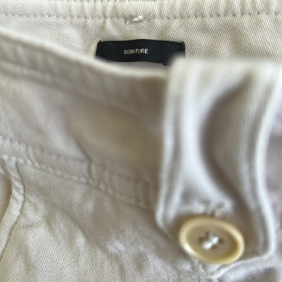 Talbots Tan Cropped Cotton Cargo Pants sz 4 - Picture 8 of 9